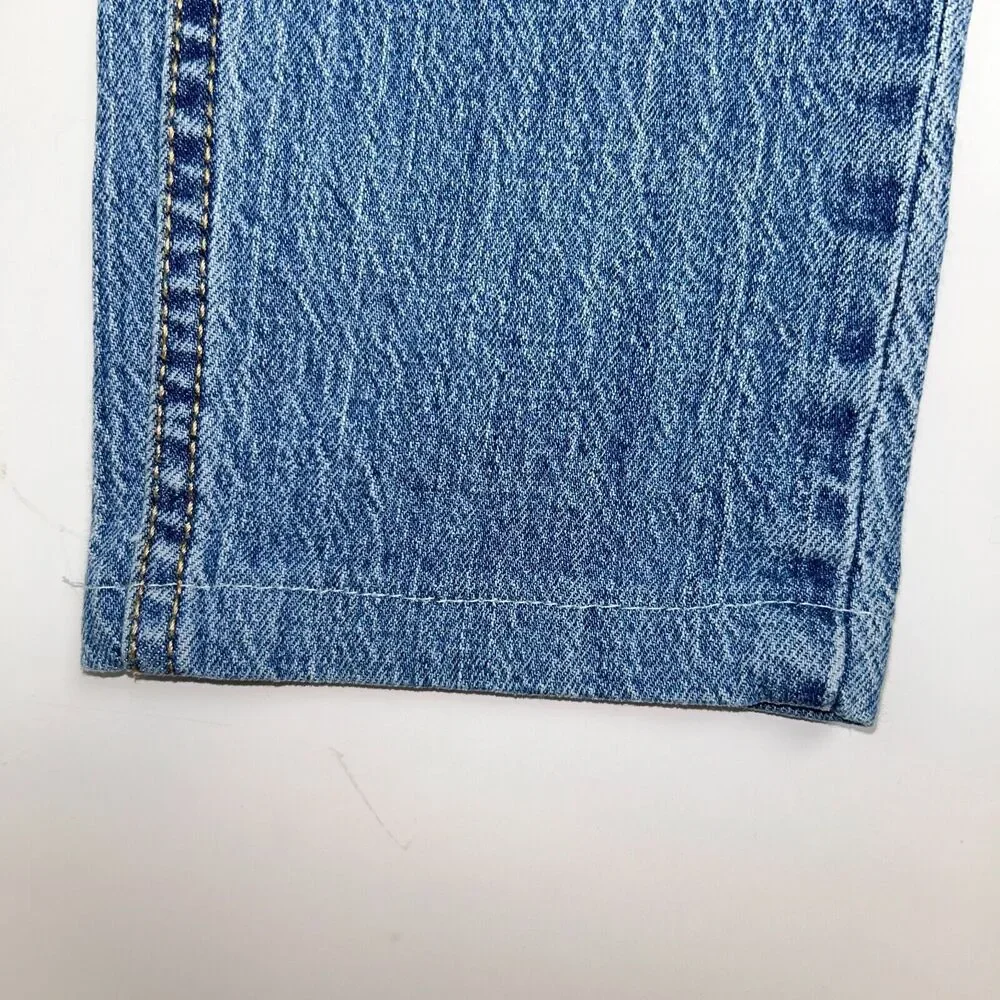 LEVI's 501 Skinny Jeans Blue Denim Children's 12 Hemmed Pants Adjustable Waist